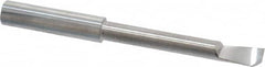 Accupro - 0.21" Min Bore Diam, 1-1/2" Max Bore Depth, 1/4 Shank Diam, Helical Boring Bar - Right Hand Cut, Solid Carbide, Bright Finish - Exact Tooling