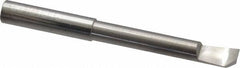 Accupro - 0.24" Min Bore Diam, 1-1/2" Max Bore Depth, 1/4 Shank Diam, Helical Boring Bar - Right Hand Cut, Solid Carbide, Bright Finish - Exact Tooling