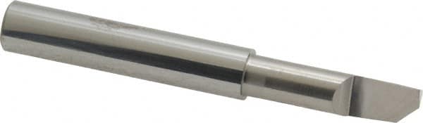 Accupro - 0.3" Min Bore Diam, 1" Max Bore Depth, 5/16 Shank Diam, Helical Boring Bar - Right Hand Cut, Solid Carbide, Bright Finish - Exact Tooling