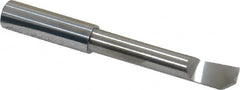 Accupro - 0.3" Min Bore Diam, 1-1/2" Max Bore Depth, 5/16 Shank Diam, Helical Boring Bar - Right Hand Cut, Solid Carbide, Bright Finish - Exact Tooling