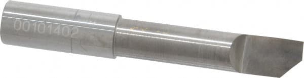Accupro - 0.36" Min Bore Diam, 1-1/2" Max Bore Depth, 3/8 Shank Diam, Helical Boring Bar - Right Hand Cut, Solid Carbide, Bright Finish - Exact Tooling
