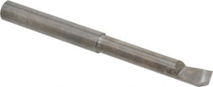 Accupro - 0.36" Min Bore Diam, 2" Max Bore Depth, 3/8 Shank Diam, Helical Boring Bar - Right Hand Cut, Solid Carbide, Bright Finish - Exact Tooling