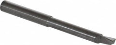 Accupro - 0.36" Min Bore Diam, 2-1/4" Max Bore Depth, 3/8 Shank Diam, Helical Boring Bar - Right Hand Cut, Solid Carbide, Bright Finish - Exact Tooling