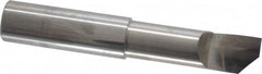 Accupro - 0.48" Min Bore Diam, 1-1/2" Max Bore Depth, 1/2 Shank Diam, Helical Boring Bar - Right Hand Cut, Solid Carbide, Bright Finish - Exact Tooling