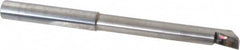 Accupro - 0.48" Min Bore Diam, 3-1/2" Max Bore Depth, 1/2 Shank Diam, Helical Boring Bar - Right Hand Cut, Solid Carbide, Bright Finish - Exact Tooling