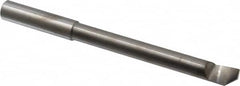Accupro - 0.48" Min Bore Diam, 4" Max Bore Depth, 1/2 Shank Diam, Helical Boring Bar - Right Hand Cut, Solid Carbide, Bright Finish - Exact Tooling