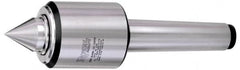 Royal Products - MT5 HD Taper Shank, 3.82" Head Diam 5,300 & 10,540 Lb Capacity Live Center - 3,000 Max RPM, 3.89" Head Length, 2" Point Diam, 2.31" Point Len, 5,240 Lb Max Workpc, 11-13/16" OAL, Standard Point - Exact Tooling