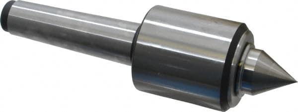 Royal Products - MT4 Taper Shank, 2.45" Head Diam 4,390 Lb Capacity Live Center - 5,000 Max RPM, 2.78" Head Length, 1-1/4" Point Diam, 1.47" Point Len, 2,240 Lb Max Workpc, 8-5/8" OAL, 1/2" Tip Diam, Standard Point - Exact Tooling