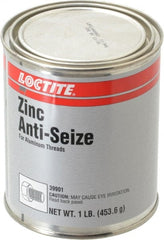 Loctite - 1 Lb Can General Purpose Anti-Seize Lubricant - Zinc, -29 to 398°C, Gray, Water Resistant - Exact Tooling