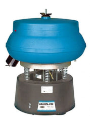 Raytech - 0.75 Cu Ft, 1/3 hp, Wet/Dry Operation Vibratory Tumbler - Adjustable Amplitude, Flow Through Drain, Tilt Feature - Exact Tooling