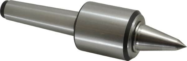 Royal Products - MT4 Taper Shank, 2.45" Head Diam 1,905 Lb Capacity Carbide Tipped Live Center - 12,000 Max RPM, 2.78" Head Length, 1-1/4" Point Diam, 2.35" Point Len, 525 Lb Max Workpc, 9-5/8" OAL, 1/2" Tip Diam, Long Point - Exact Tooling