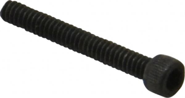 Value Collection - #4-40 UNC Hex Socket Drive, Socket Cap Screw - Alloy Steel, Black Oxide Finish, Fully Threaded, 7/8" Length Under Head - Exact Tooling