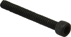 Value Collection - #4-40 UNC Hex Socket Drive, Socket Cap Screw - Alloy Steel, Black Oxide Finish, Fully Threaded, 7/8" Length Under Head - Exact Tooling