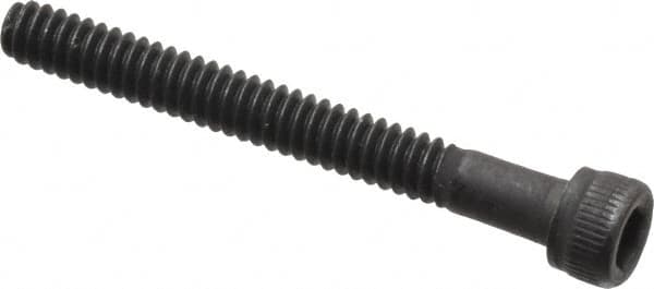 Value Collection - #4-40 UNC Hex Socket Drive, Socket Cap Screw - Alloy Steel, Black Oxide Finish, Partially Threaded, 1" Length Under Head - Exact Tooling