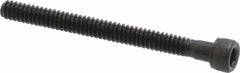Value Collection - #4-40 UNC Hex Socket Drive, Socket Cap Screw - Alloy Steel, Black Oxide Finish, Partially Threaded, 1-1/4" Length Under Head - Exact Tooling