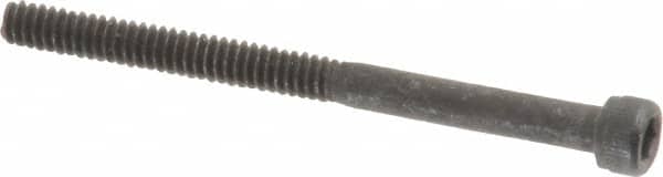 Value Collection - #4-40 UNC Hex Socket Drive, Socket Cap Screw - Alloy Steel, Black Oxide Finish, Partially Threaded, 1-1/2" Length Under Head - Exact Tooling