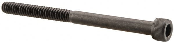 Value Collection - #10-24 UNC Hex Socket Drive, Socket Cap Screw - Alloy Steel, Black Oxide Finish, Partially Threaded, 2-1/2" Length Under Head - Exact Tooling