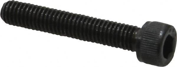 Value Collection - #10-32 UNF Hex Socket Drive, Socket Cap Screw - Alloy Steel, Black Oxide Finish, Fully Threaded, 1-1/8" Length Under Head - Exact Tooling