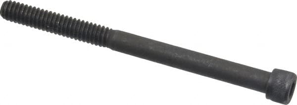 Value Collection - 1/4-20 UNC Hex Socket Drive, Socket Cap Screw - Alloy Steel, Black Oxide Finish, Partially Threaded, 3-1/4" Length Under Head - Exact Tooling