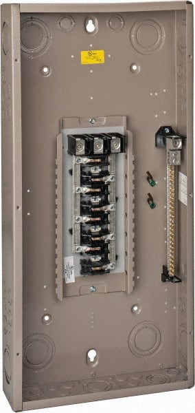Eaton Cutler-Hammer - 24 Circuits, 208/120 VAC, 225 Amp Main, 4 AWG, Indoor Main Lug Load Center - 3 Phase, 1 NEMA Rating, 14.31 Inch Wide x 3.88 Inch Deep x 29.13 Inch High - Exact Tooling