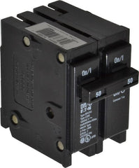 Eaton Cutler-Hammer - 50 Amp, 120/240 VAC, 2 Pole, Plug In Type BR Circuit Breaker - Thermal Magnetic Trip, 10 kA Breaking Capacity, 14-4 AWG - Exact Tooling