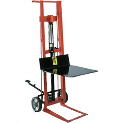 Wesco Industrial Products - 750 Lb Capacity, 40" Lift Height, Hydraulic Platform Base Manually Operated Lift - Exact Tooling