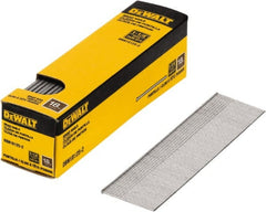 DeWALT - 18 Gauge 1-1/4" Long Brad Nails for Power Nailers - Steel, Bright Finish, Smooth Shank, Straight Stick Collation, Brad Head, Chisel Point - Exact Tooling