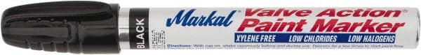 Markal - Black Permanent Marker - Felt Tip - Exact Tooling