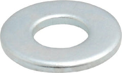 Value Collection - 1/4" Screw, Steel SAE Flat Washer - 9/32" ID x 5/8" OD, 1/16" Thick, Zinc-Plated Finish - Exact Tooling
