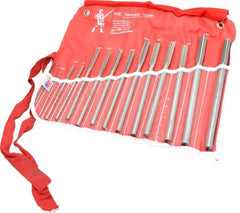 Made in USA - 0.124" to 0.501", Chucking Reamer Set - Straight Flute, Right Hand Cut, 14 Pieces - Exact Tooling