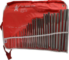 Made in USA - 1mm to 13mm, Chucking Reamer Set - Straight Flute, Right Hand Cut, 25 Pieces - Exact Tooling