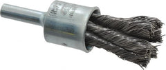 Osborn - 1/2" Brush Diam, Knotted, End Brush - 1/4" Diam Shank, 22,000 Max RPM - Exact Tooling