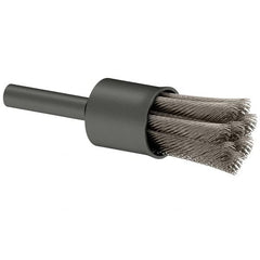 Osborn - 1/2" Brush Diam, Knotted, End Brush - 1/4" Diam Shank, 22,000 Max RPM - Exact Tooling