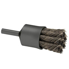 Osborn - 1" Brush Diam, Knotted, End Brush - 1/4" Diam Shank, 20,000 Max RPM - Exact Tooling