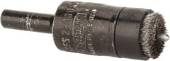 Osborn - 1/2" Brush Diam, End Brush - 1/4" Diam Shank, 3/32" Pilot Diam, 25,000 Max RPM - Exact Tooling