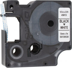 Dymo - 276" Long, Black Label Tape - 23' Long - Exact Tooling