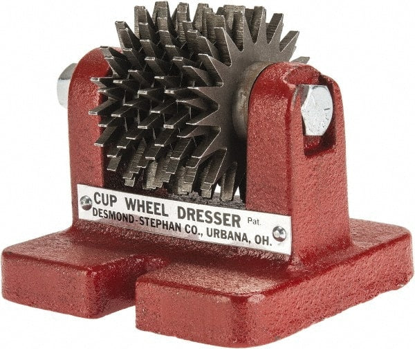 Desmond - Heavy Duty Cup Wheel Dresser with Cutters - Floor Mount, Disc Cutter - Exact Tooling