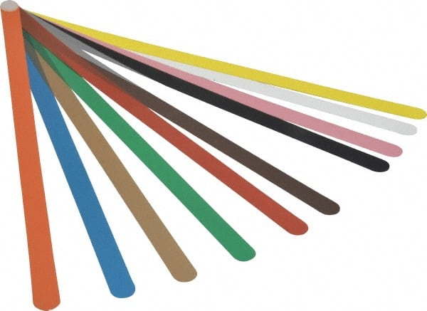 Precision Brand - 13 Piece, 0.001 to 0.03" Thick, Parallel Feeler Gage Set - 12" Leaf Length, 1/2" Wide, Plastic - Exact Tooling