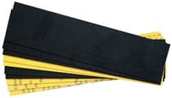 Gravotech - 8 Inch Long x 2 Inch High, Plastic Engraving Stock - Yellow and Black - Exact Tooling