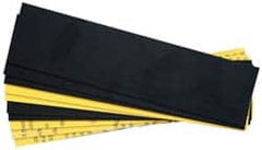 Gravotech - 10 Inch Long x 2 Inch High, Plastic Engraving Stock - Yellow and Black - Exact Tooling