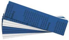 Gravotech - 10 Inch Long x 2 Inch High, Plastic Engraving Stock - Blue and White - Exact Tooling