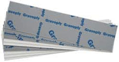 Gravotech - 10 Inch Long x 2 Inch High, Plastic Engraving Stock - Gray and White - Exact Tooling