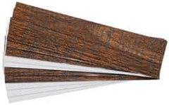 Gravotech - 8 Inch Long x 2 Inch High, Plastic Engraving Stock - Light Walnut and White - Exact Tooling