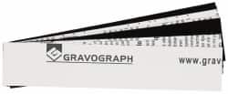 Gravotech - 10 Inch Long x 2 Inch High, Plastic Engraving Stock - White and Black - Exact Tooling