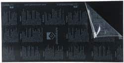Gravotech - 24 Inch Long x 12 Inch High, Plastic Engraving Stock - Black and White - Exact Tooling