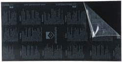 Gravotech - 24 Inch Long x 12 Inch High, Plastic Engraving Stock - Black and White - Exact Tooling