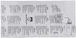 Gravotech - 24 Inch Long x 12 Inch High, Plastic Engraving Stock - White and Black - Exact Tooling
