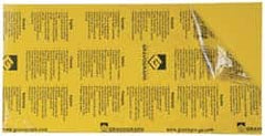 Gravotech - 24 Inch Long x 12 Inch High, Plastic Engraving Stock - Yellow and Black - Exact Tooling
