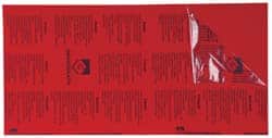 Gravotech - 24 Inch Long x 12 Inch High, Plastic Engraving Stock - Red and White - Exact Tooling