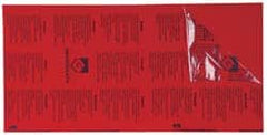 Gravotech - 24 Inch Long x 12 Inch High, Plastic Engraving Stock - Red and White - Exact Tooling